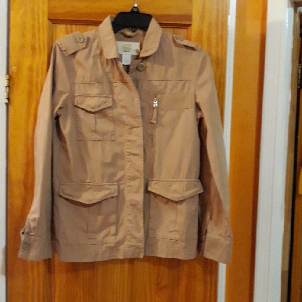 J. Crew Classic Twill Chino Utility Jacket - Picture 1 of 6